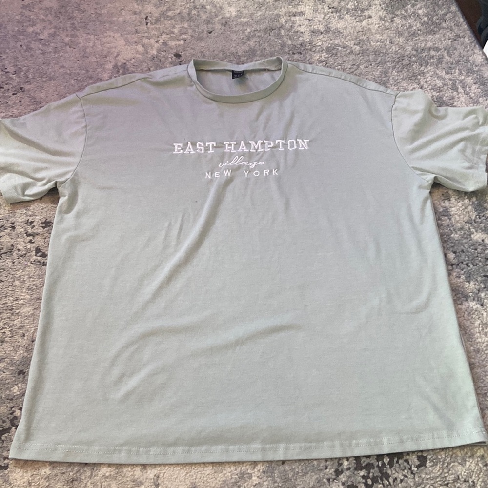 Oversized tee, Light green, Shein.